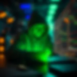 Visual representation of cybersecurity measures against ransomware