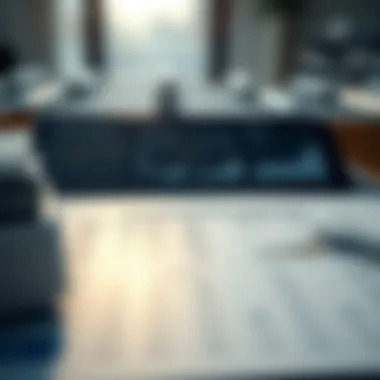 Comparison chart of financial products offered