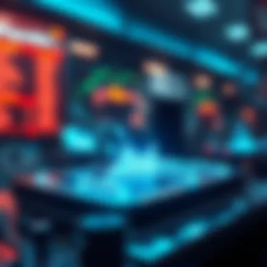 A futuristic representation of payroll technology innovation