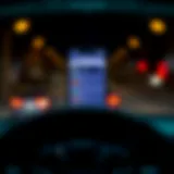 Mileage Tracking App Interface Features Visual representation of mileage tracking app interface showcasing features