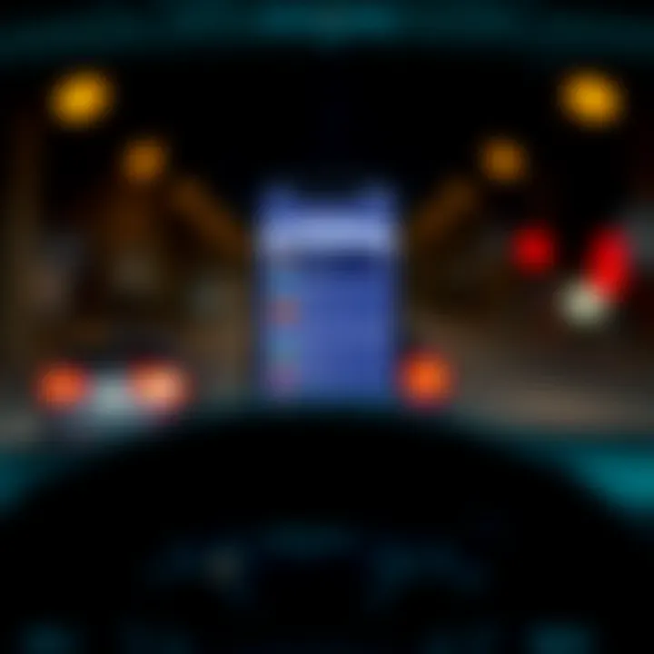 Mileage Tracking App Interface Features Visual representation of mileage tracking app interface showcasing features