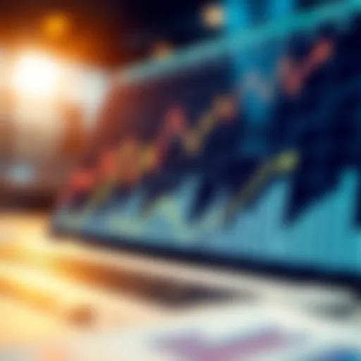Graph showcasing financial trends