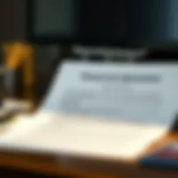 A detailed repayment agreement document displayed on a desk.