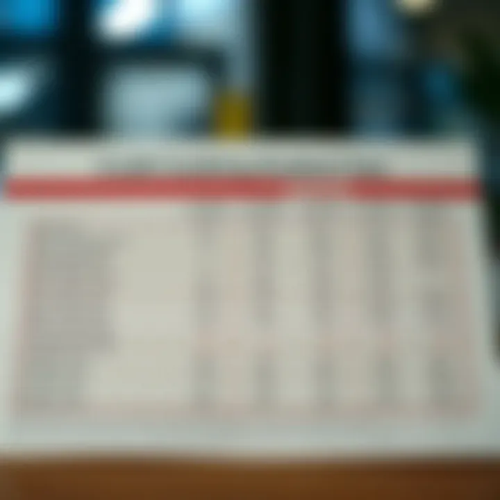 Comparative Analysis of Credit Cards Comparison chart of credit cards with foreign transaction fees