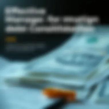 Effective Strategies for Managing Debt Through Consolidation Infographic on strategies for effective debt management