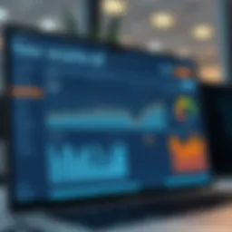 Innovative tax software dashboard showcasing analytics and user interface