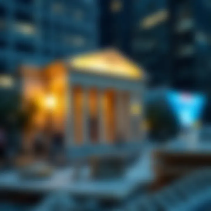 Illustration of economic policies impacting interest rates