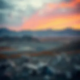 Barren landscape affected by lithium mining activities