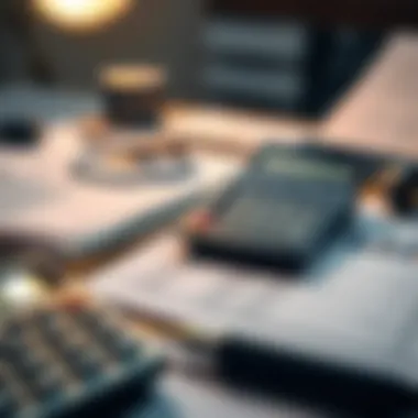 Tools for Financial Modelling A close-up of a calculator and financial documents on a desk