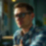 A professional showcasing essential skills on a resume