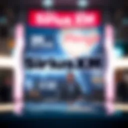 Sirius XM logo showcasing brand identity