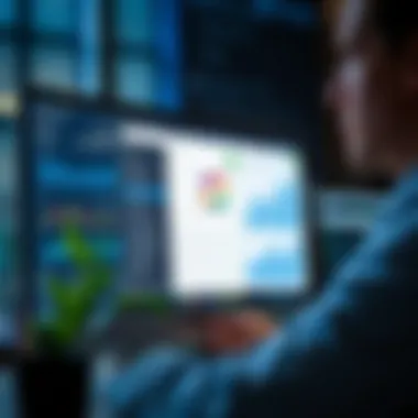 User navigating accounting software on Mac