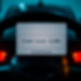 Credit score representation with a car background