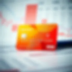 A vibrant credit card with high reward points displayed against a financial background.