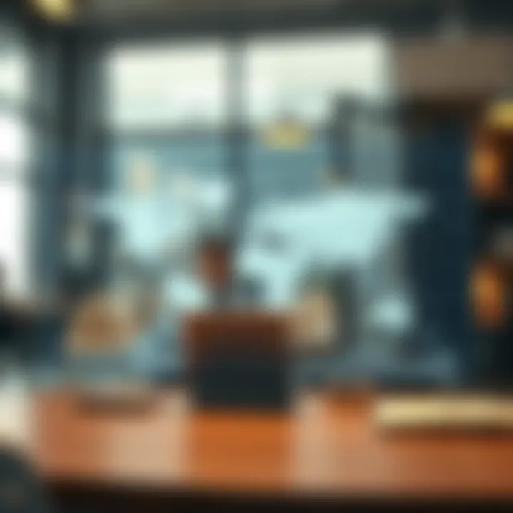 Visual representation of the competitive landscape in information services