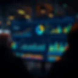 A modern data analytics dashboard showcasing real-time insights
