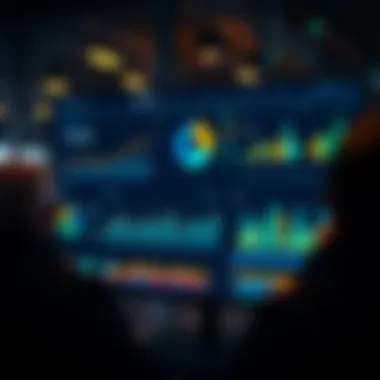 A modern data analytics dashboard showcasing real-time insights