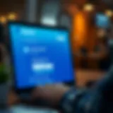 User interface of PayPal for initiating transactions