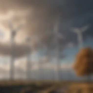 Harnessing the Wind: A Sustainable Solution Wind turbines generating clean energy