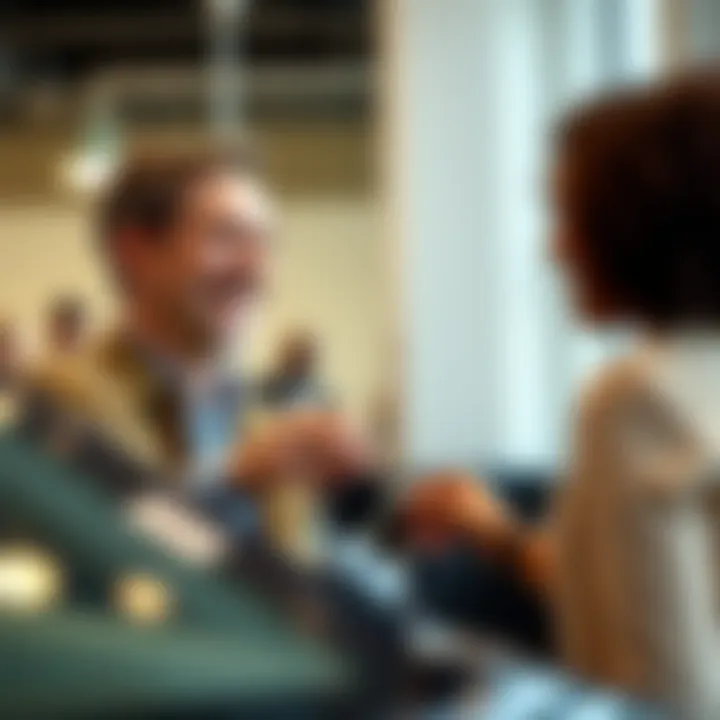 Satisfied Car Buyer A satisfied customer receiving car keys from a dealer