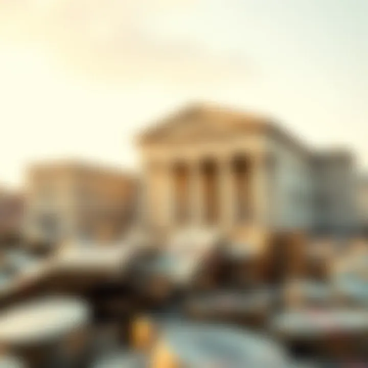 Visual representation of global financial crises affecting interest rates