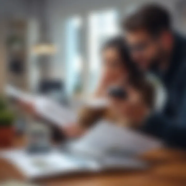 Home buyer evaluating mortgage options