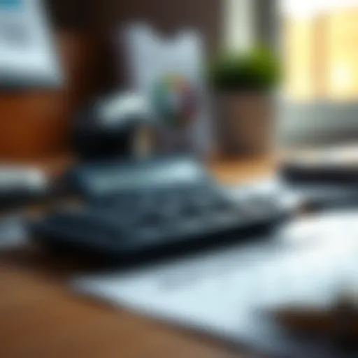 A calculator on a desk symbolizing financial assessment