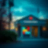 Canadian Banking Landscape A scenic view of a Canadian bank exterior