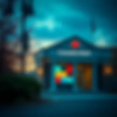 Canadian Banking Landscape A scenic view of a Canadian bank exterior