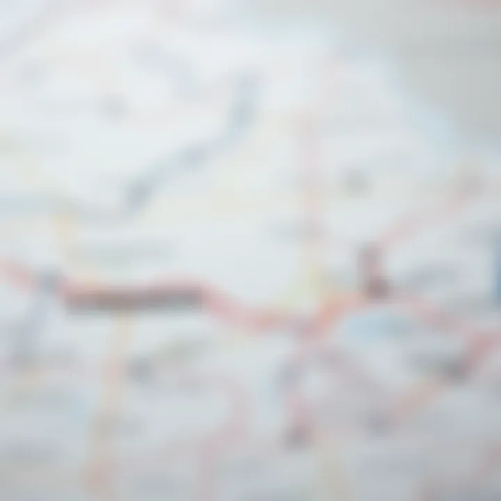 US-Canada Border Overview A map highlighting the US-Canada border