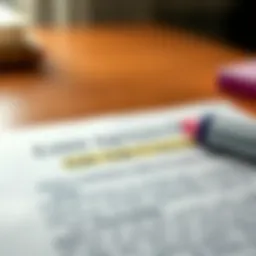 Illustration of a lease agreement with sale clause highlighted