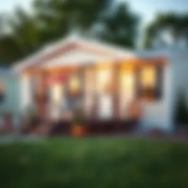 Visual representation of financing options for mobile homes