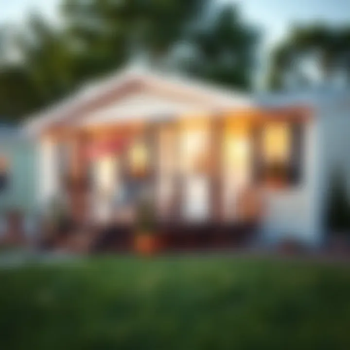 Visual representation of financing options for mobile homes