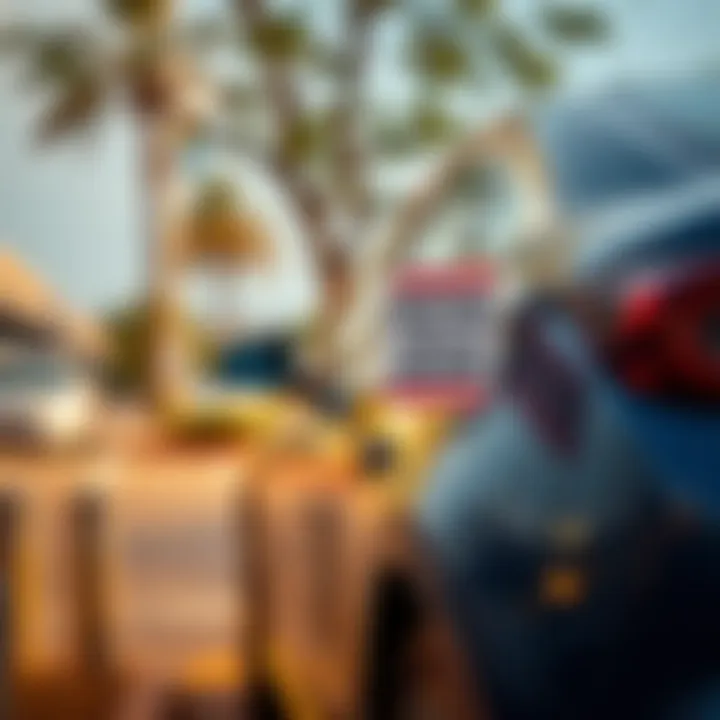 Renting Out Your Vehicle for Profit A parked car with a rental sign on display