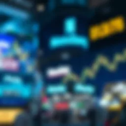 Graphical representation of Nasdaq market trends