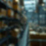 Complex network of supply chain connections