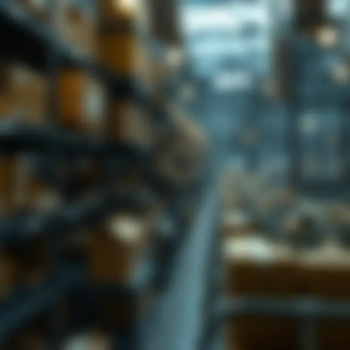 Complex network of supply chain connections