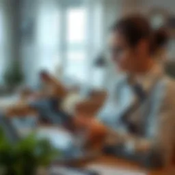 Home buyer evaluating mortgage options with a calculator