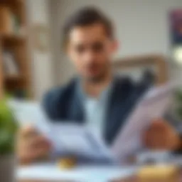 A person analyzing their finances during Chapter 13 bankruptcy