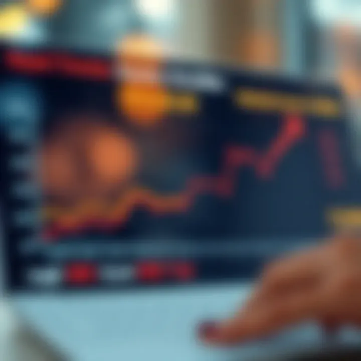 Graph showing market trends affecting income annuities