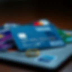 Visual representation of credit card types