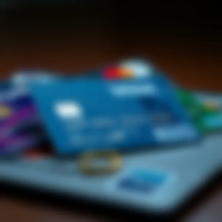 Visual representation of credit card types