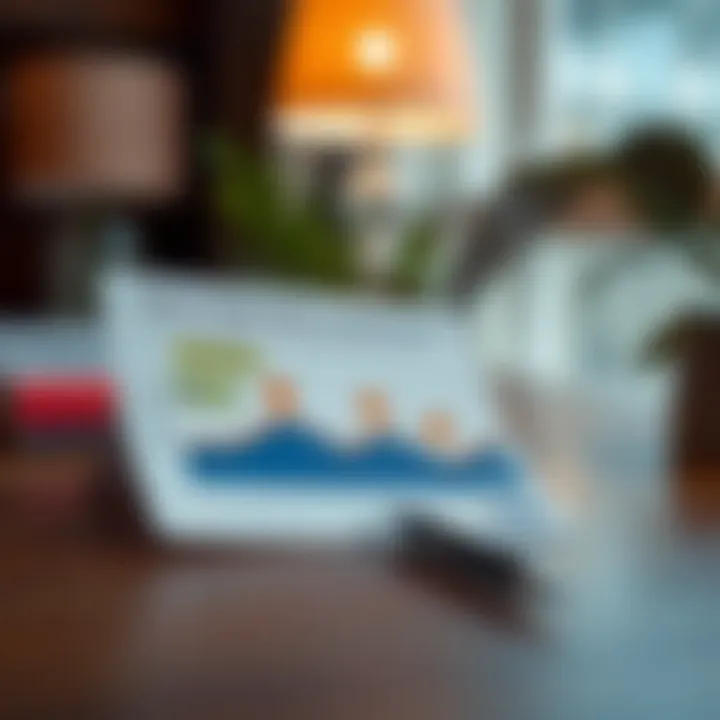 Graph showing credit management tips