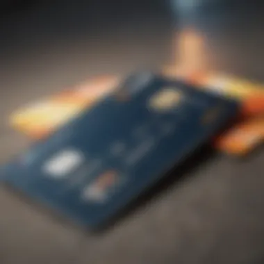 Bank card with financial background