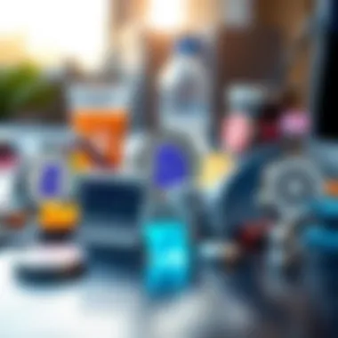 Diverse Digital Offerings Digital assets represented through various icons