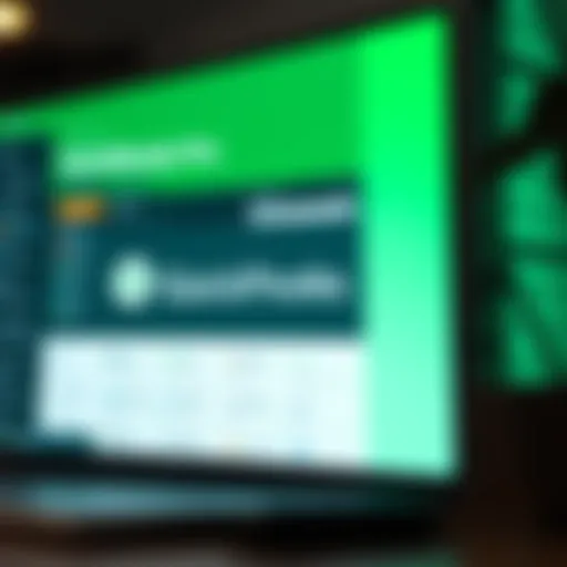 Overview of QuickBooks Pro software interface