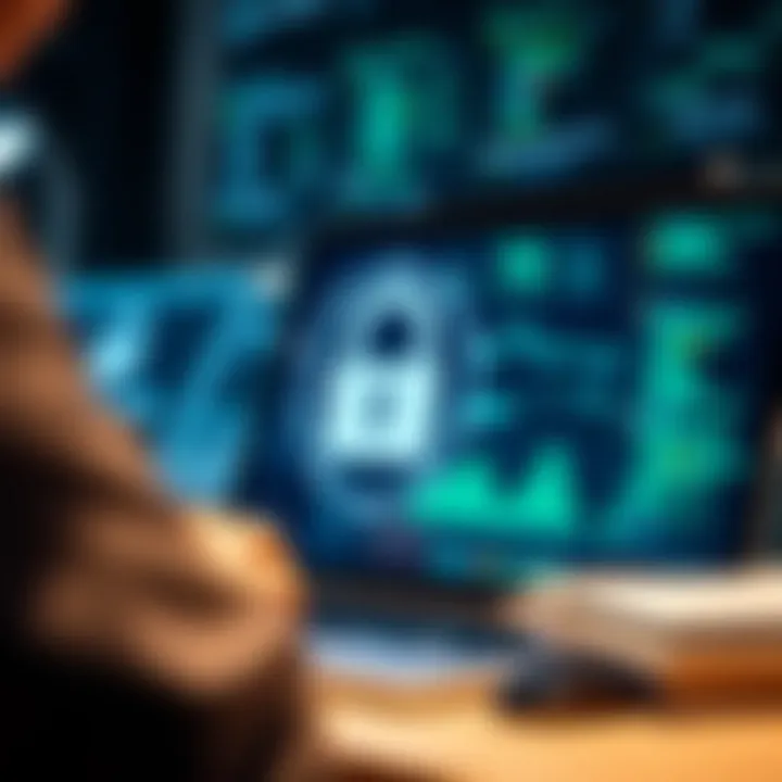 Ensuring Privacy and Security in QuickBooks Visual representation of a secure and private financial environment