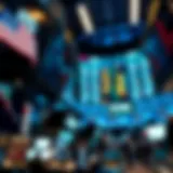 Overview of stock exchange trading floor