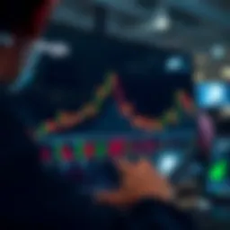 A digital interface displaying stock performance metrics