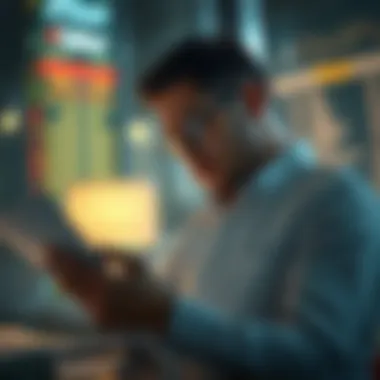 Critical Analysis of Financial Reports A person studying financial reports with critical focus